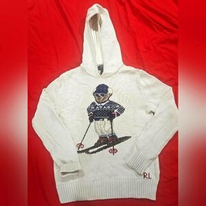 Polo ralph lauren bear hoodie sweater boys